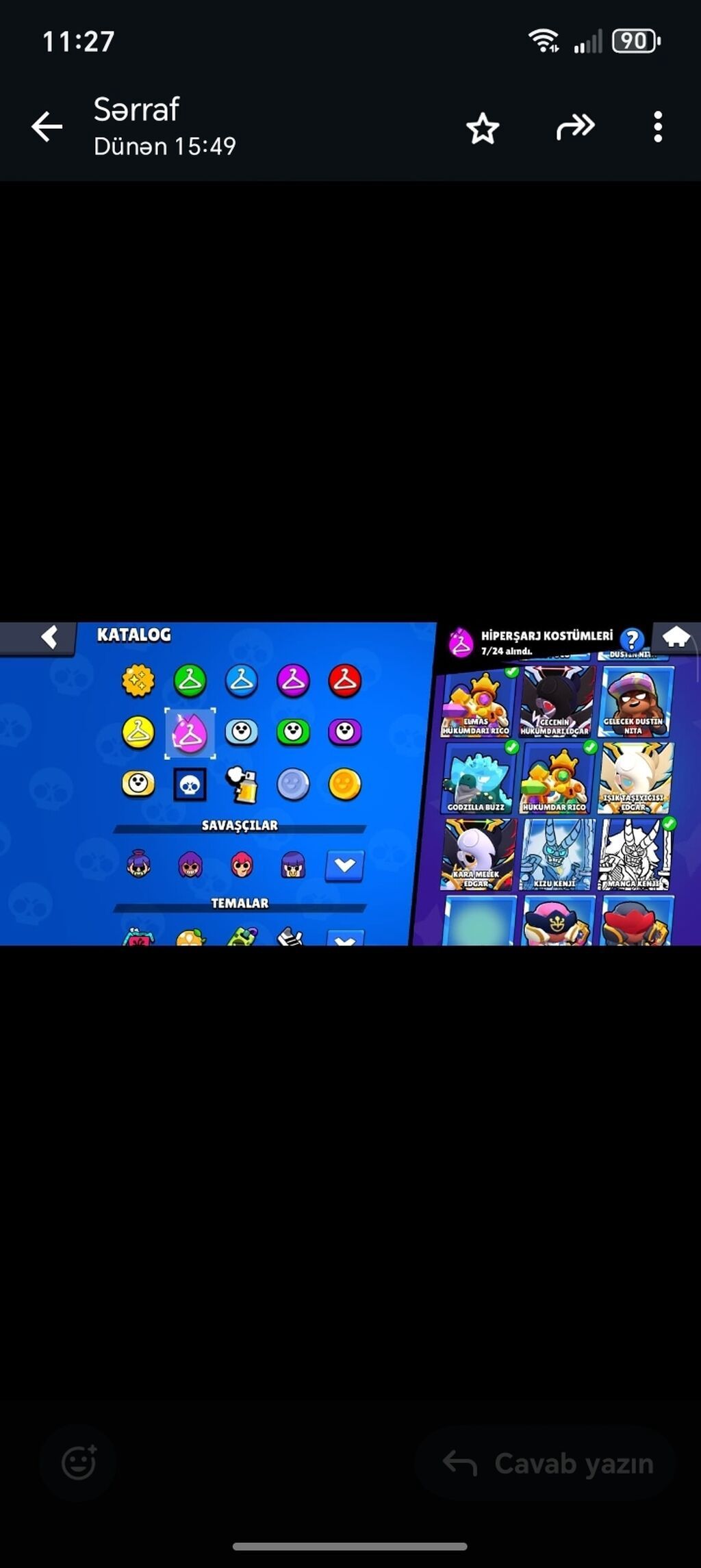 Brawl Stars hesabı 45 manata yeri var - Kupa yolu: 83.755 (ən yüksək — Mallar, Qobu (7)