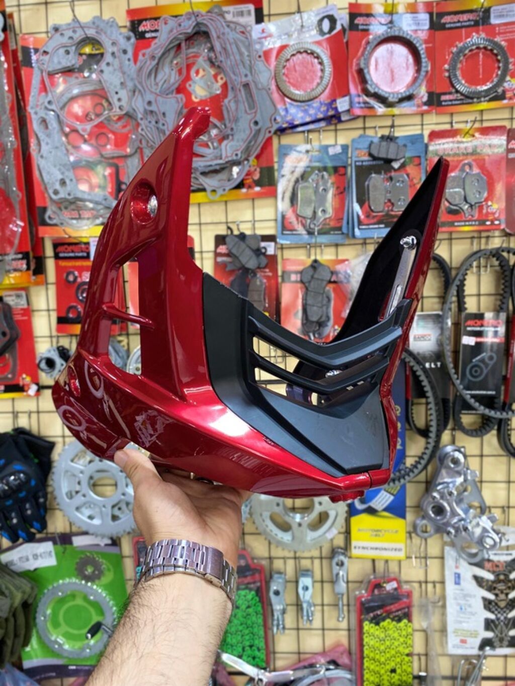 Moped/skuter üçün ön qabaq panel (burun) plastik dəsti - Rəng
