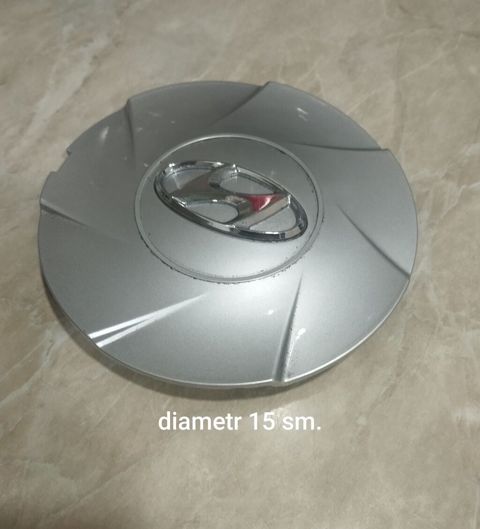Hyundai təkər diski üçün mərkəz qapağı (center cap) — 15 sm, gümüşü