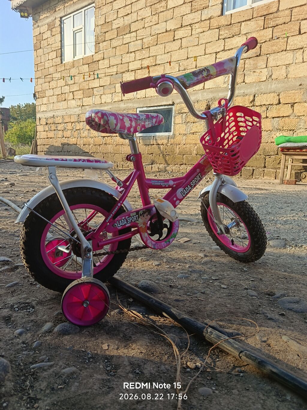 Uşaq velosipedi – LADA SPORT, çəhrayı Xüsusiyyətlər: - Təxminən 12 — Uşaq velosipedləri, Göytəpə (2)