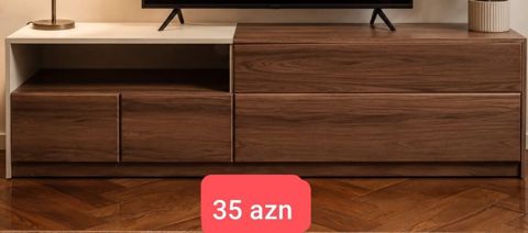 İşlənmiş, Düz TV altlığı, Polkalı, Laminat — Bakı