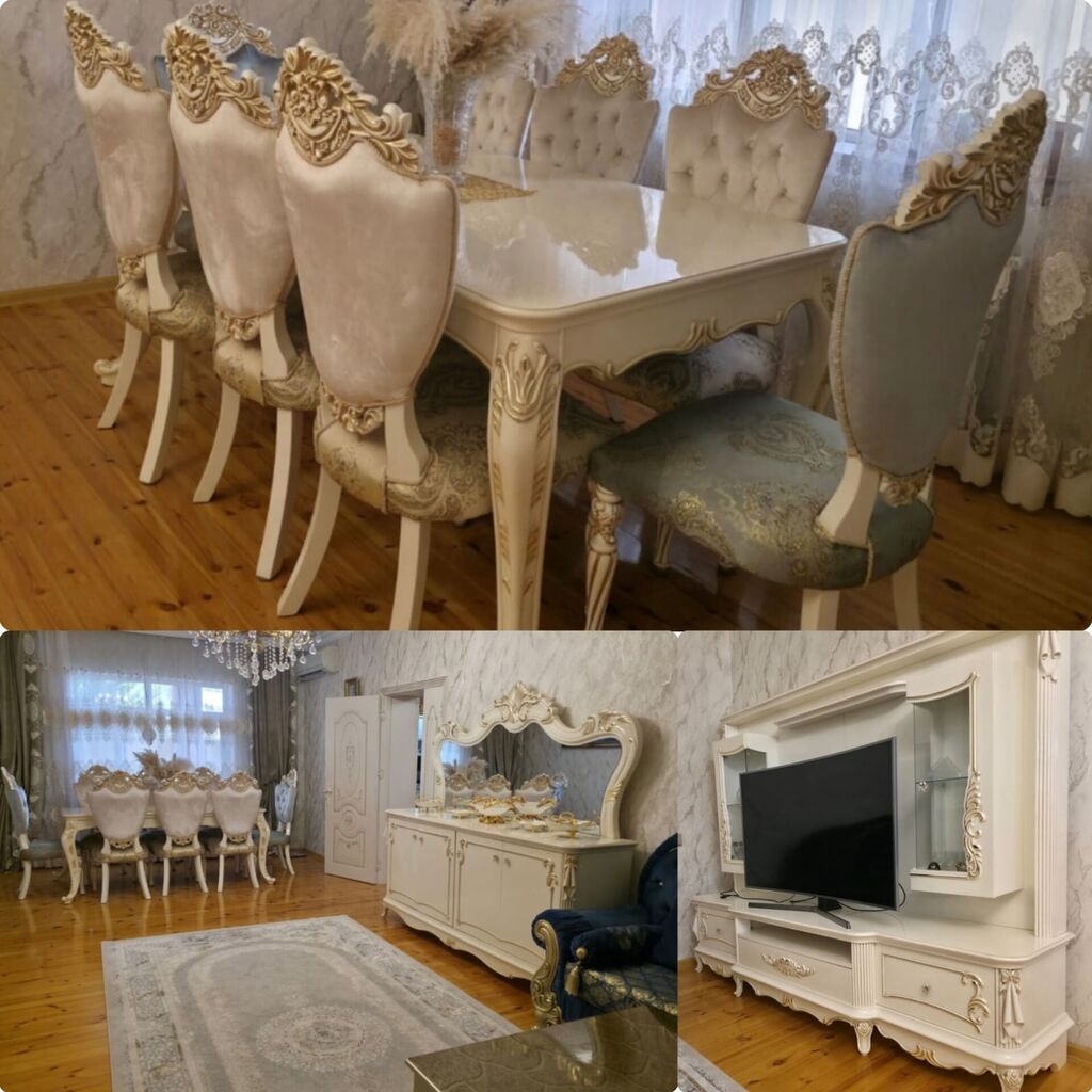 Türk istehsalı. Qonaq desti. 3500azn. yaxsi veziyyetde. Baha — Mebel, Qobu