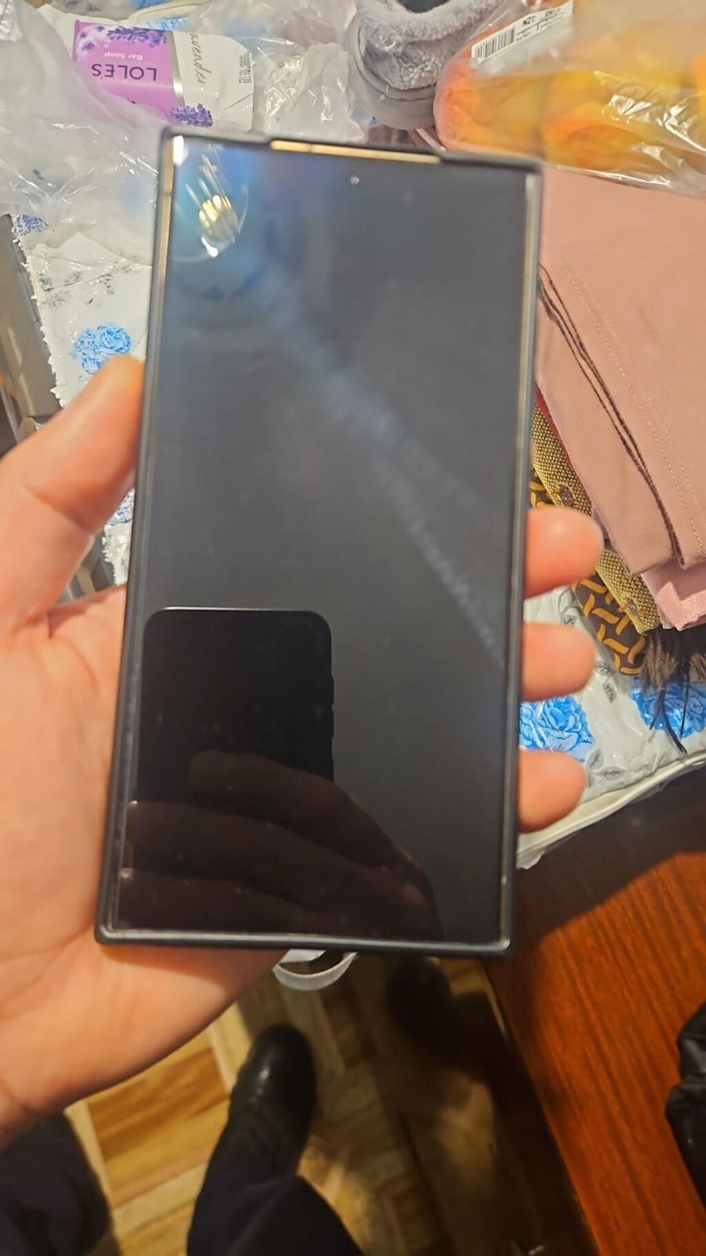 Samsung Galaxy S24 Ultra, 256 GB, rəng - Qızılı, Sensor, Barmaq izi, İki sim kartlı