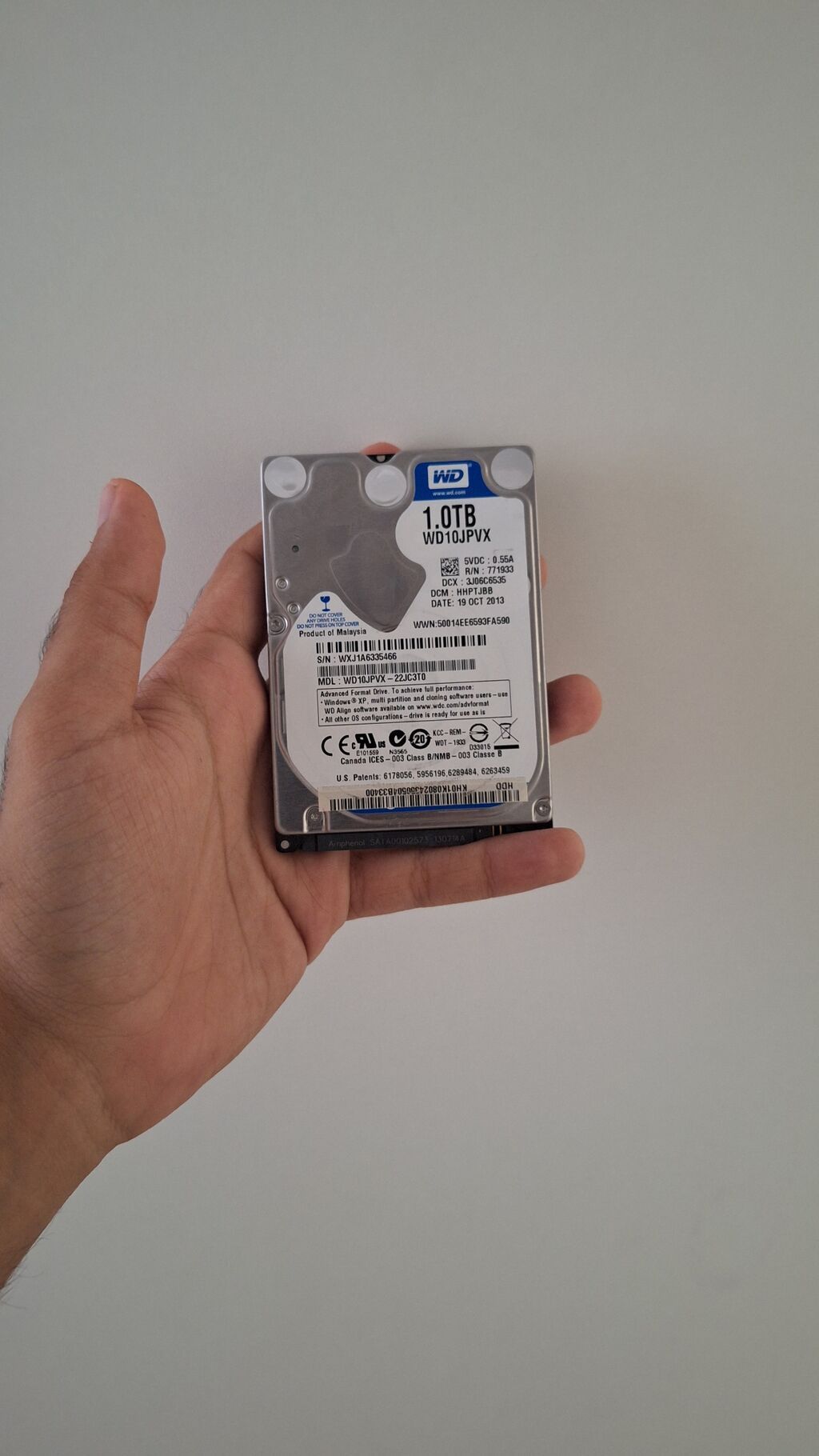 Sərt disk (HDD) Western Digital (WD), 1 TB, İşlənmiş — Elektronika, Gəncə (3)