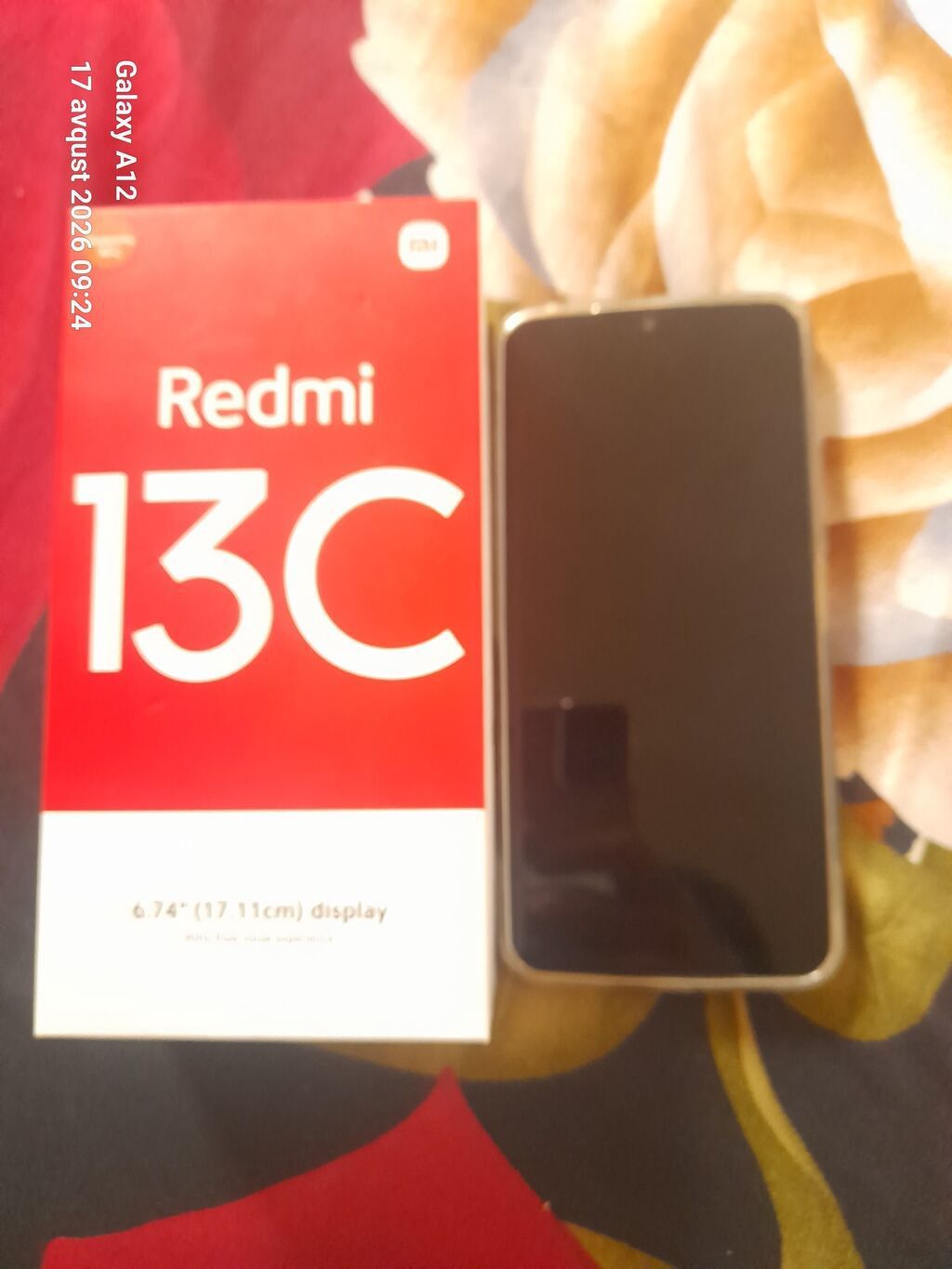 Redmi 13C, 128 GB, rəng - Qara, Düyməli, Barmaq izi, İki sim kartlı