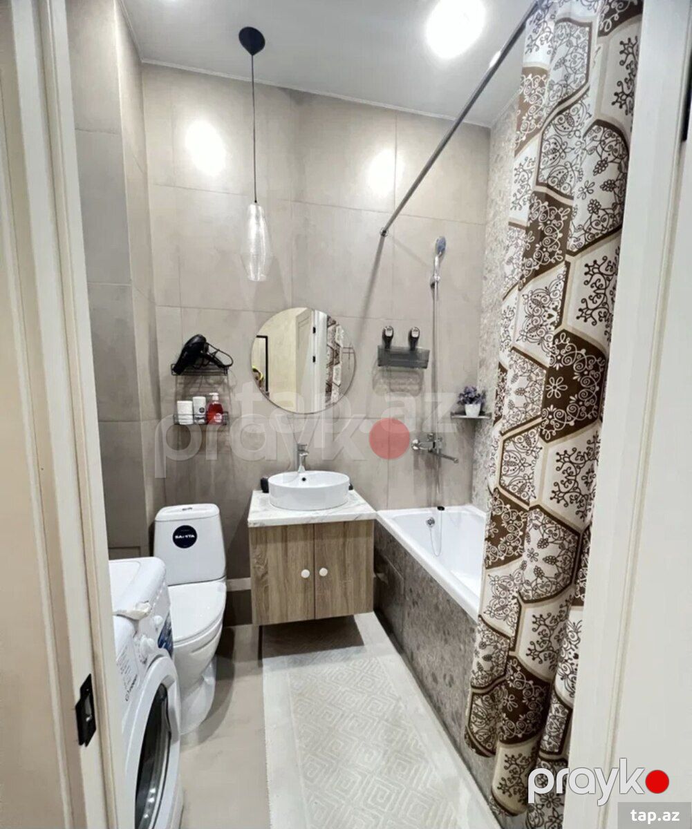 2-otaqlı yeni tikili kirayə verilir, İnşaatçılar m., 72 m² — Daşınmaz əmlak, Bakı (4)