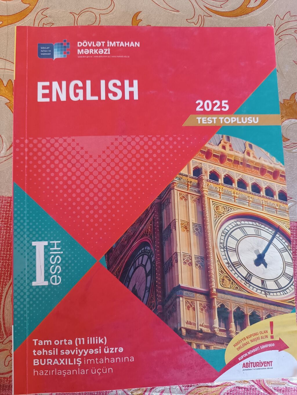 İngilis dili test toplusu 2025 satılır — Kitablar, Bakı