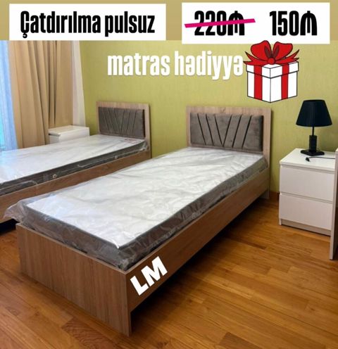Tək çarpayı + matras