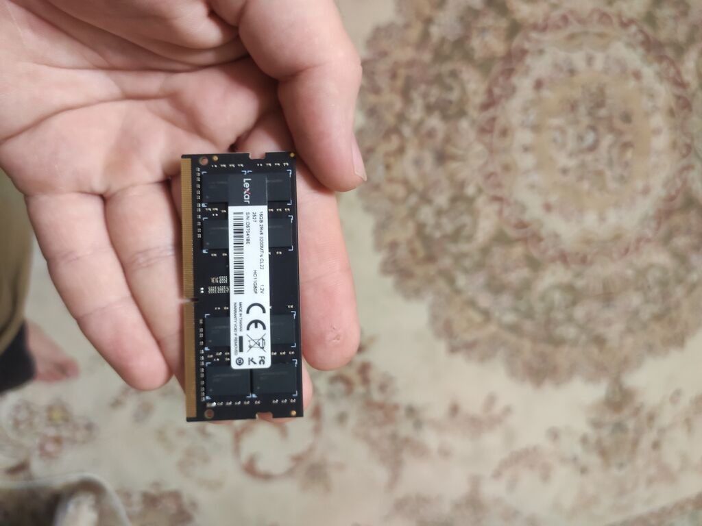 Noutbuk üçün DDR4 16GB 3200 MHz CL22 ram Tam işləkdir. Cəmi 2 gün — Elektronika, Bakı