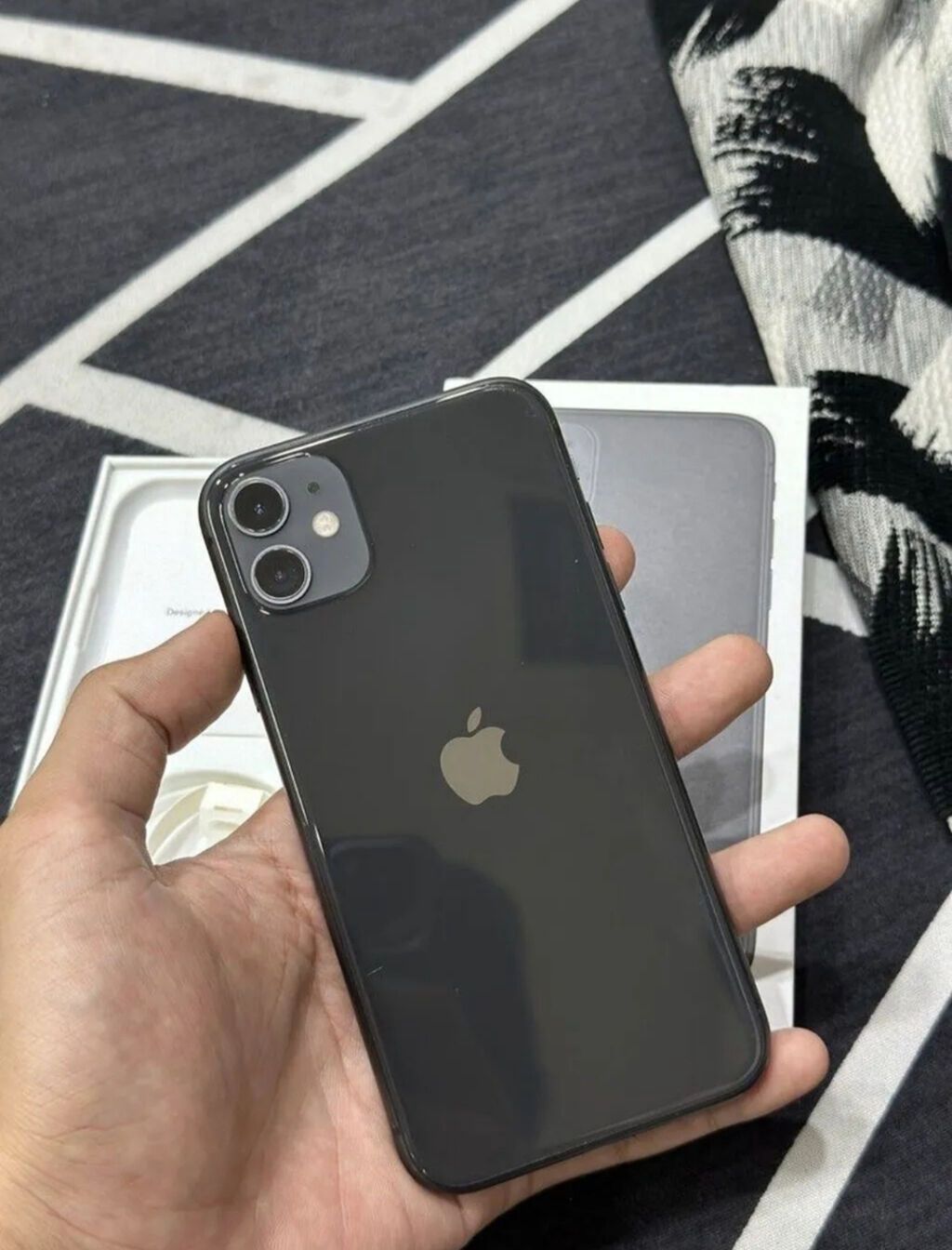 IPhone 11, 128 GB, Qara, Zəmanət, Kredit, Simsiz şarj — Apple iPhone, Göyçay (4)