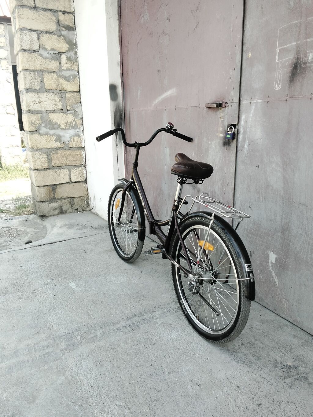 Şəhər/Kruizer tipli velosiped - Rəng: tünd qəhvəyi-bordo - Çərçivə — Velosipedlər, Qusar