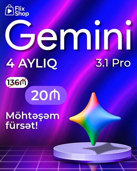 Süni İntellekt Gemini Pro, Google AI Pro, Google One abunəliyi — Bakı