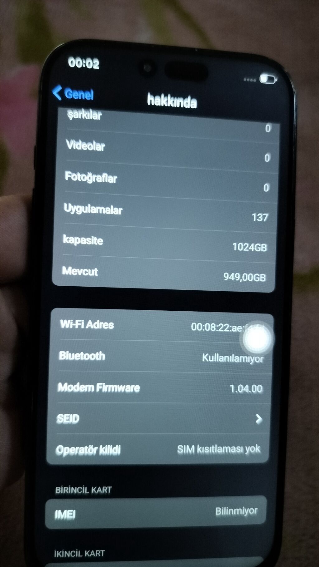 IPhone Air, 1 TB, Black Titanium, Barmaq izi, Simsiz şarj, Face ID — Apple iPhone, Pirəkəşkül (3)