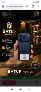 IPhone 17 Pro, 256 GB, Mavi — Batur Mobile — Apple iPhone