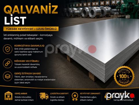 Qalvaniz list (Sinklənmiş) — Bakı