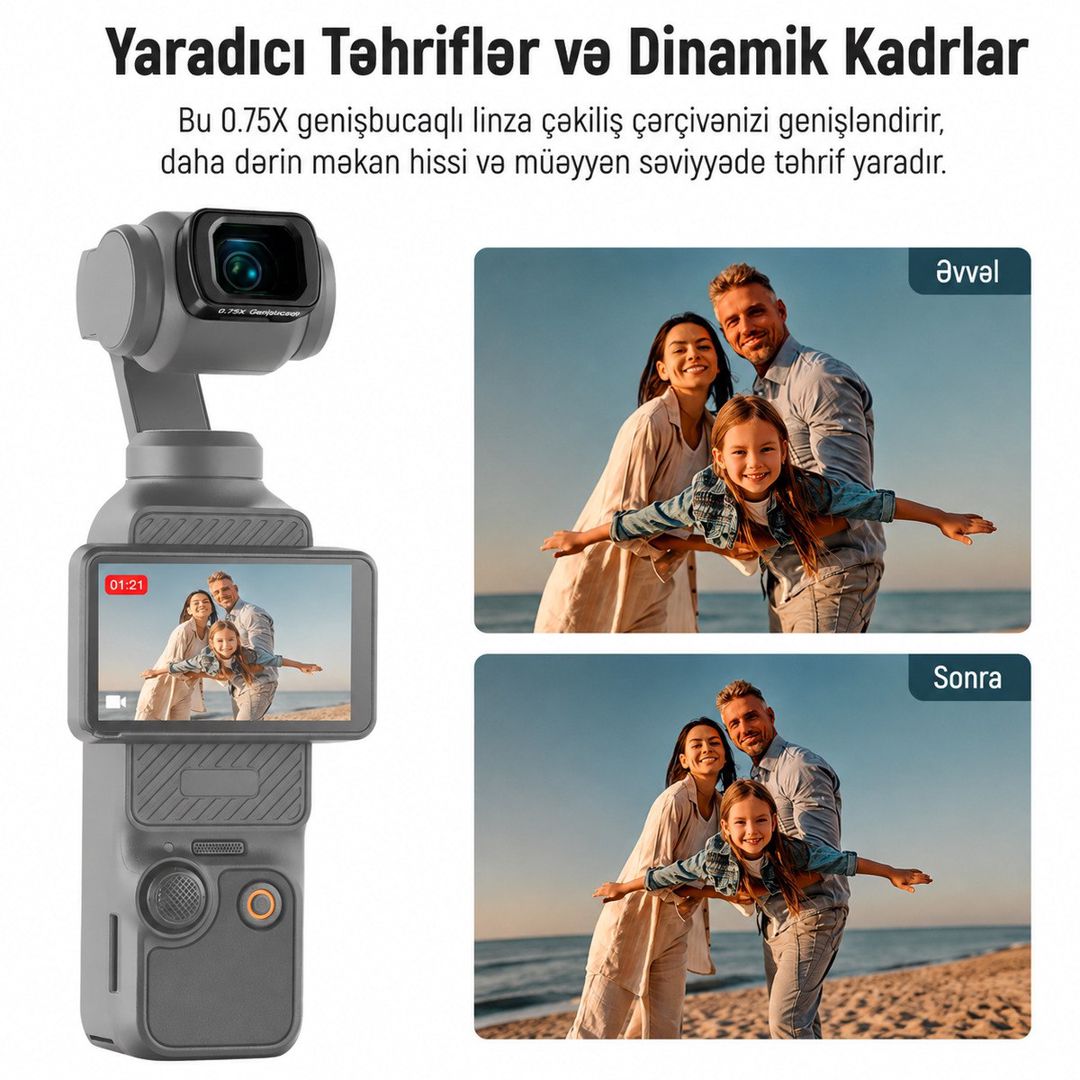 Geniş bucaqlı linza dəsti Neewer FL-B08 — Elektronika, Bakı (5)
