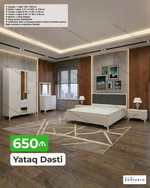 Yataq Dəsti – 650 AZN