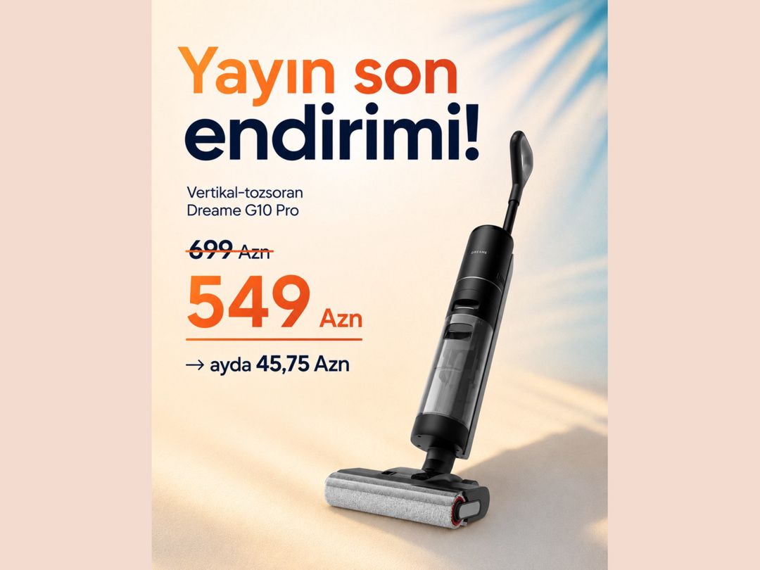 Vertikal tozsoran "Dreame G10 Pro" — Mallar, Bakı