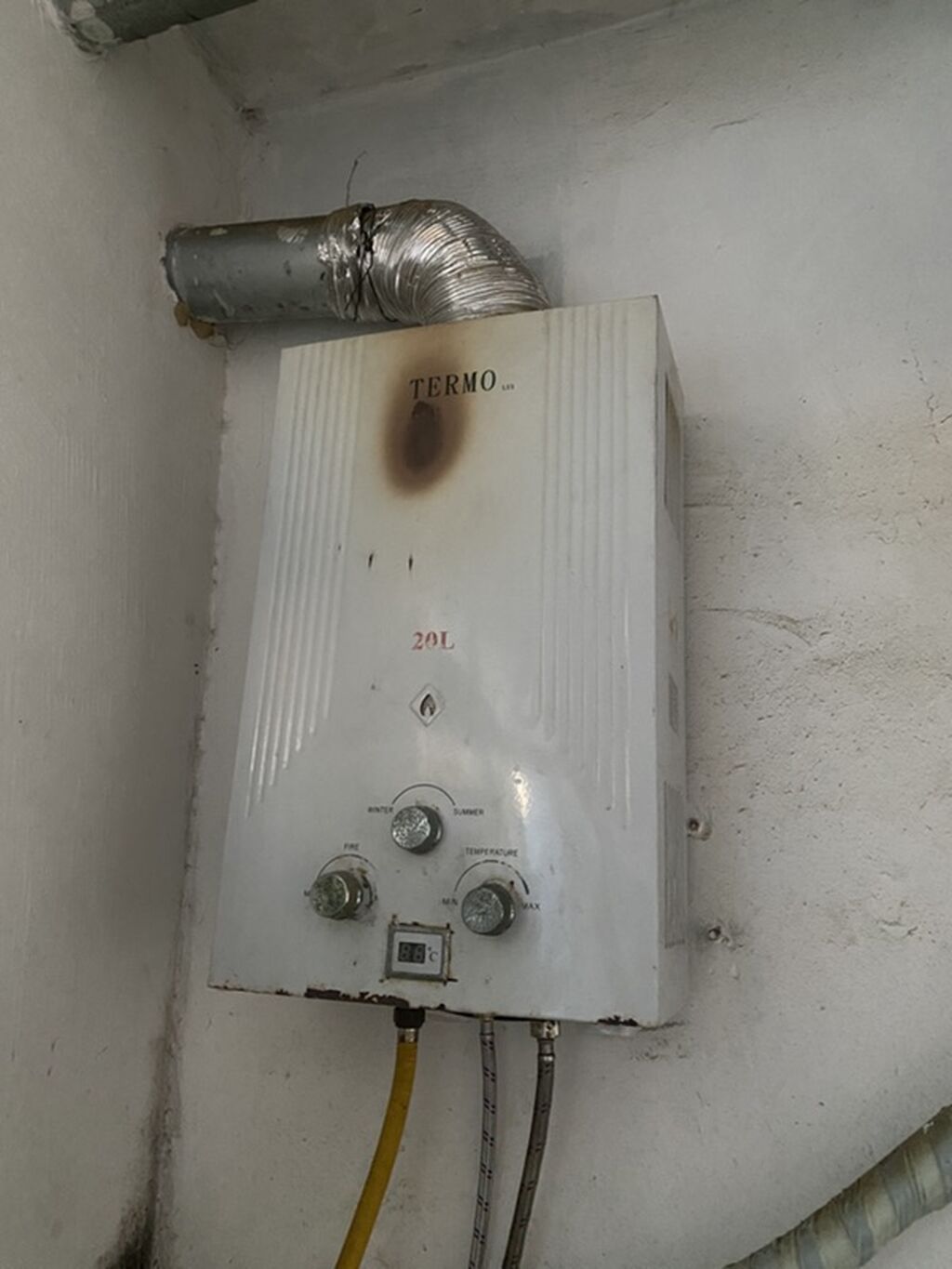 TERMO qazla işləyən su qızdırıcısı – 20L - Tutum: 20 litr (yüksək