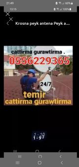 Peyk antenasının quraşdırılması, təmiri və tənzimlənməsi — Мастера