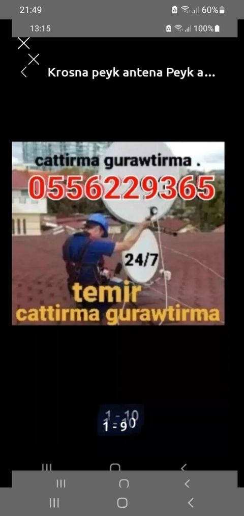 Peyk antenasının quraşdırılması, təmiri və tənzimlənməsi