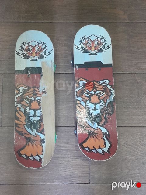 Skateboard lövhələri – 2 ədəd, pələng qrafikası ilə — Bakı