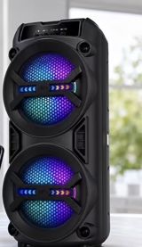 Portativ Bluetooth Partnyor Akustik Sistem - İki ədəd iri dinamikli — Kerem Huseynli