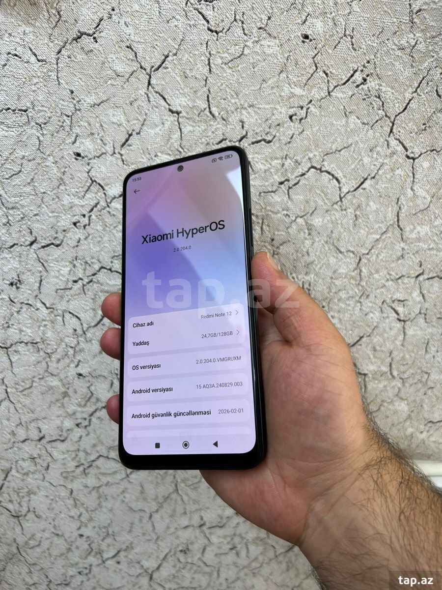Xiaomi Redmi Note 12 (4G) Ice Blue 128GB/6GB — Telefonlar və qadjetlər, Bakı (4)
