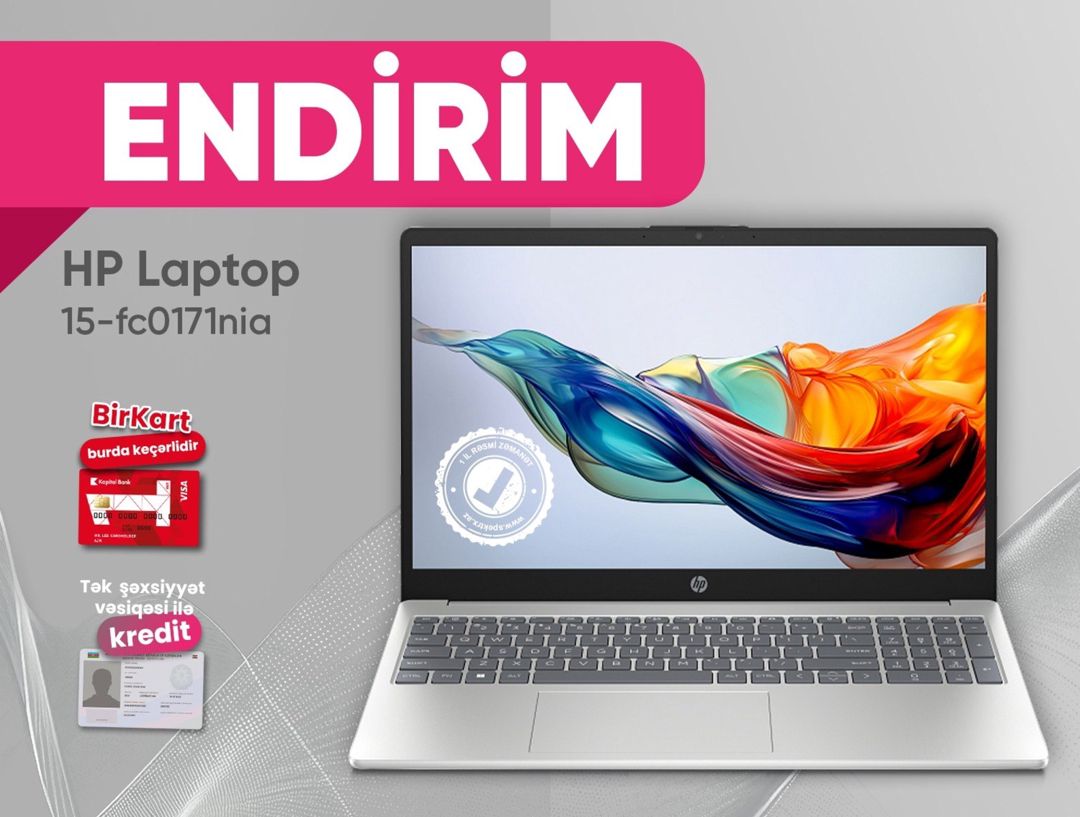 Noutbuk "HP Laptop 15-fc0171nia" — Elektronika, Bakı