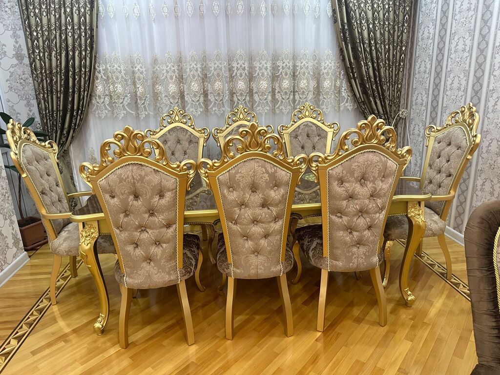 Qonaq otağı üçün, İşlənmiş, 8 stul — Mebel, Bakı