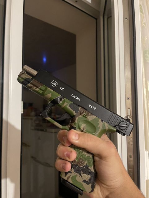 Cox Gucludur Dəmirdi Airsoft Glock 18 6mm Sarik Atır. ustunde 500