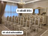 Qonaq otağı üçün, İşlənmiş, Qatlanmayan, rəng - Ağ Stul — ikinci el ve yeni esyalar — Masalar və stullar