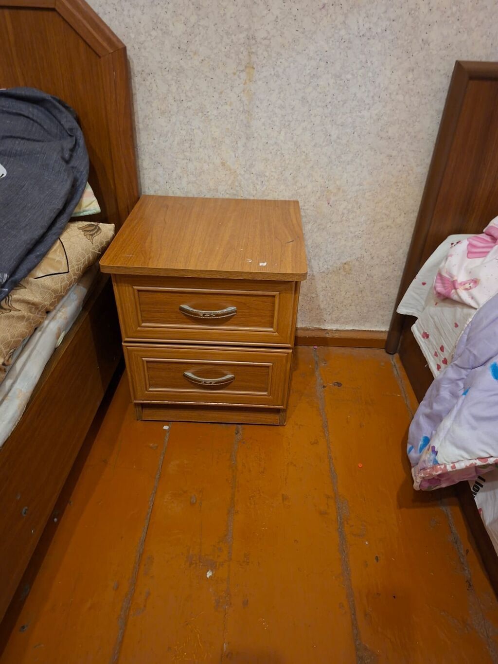 Yataq otağı mebel dəsti — çarpayı, şkaf, komod, tumba