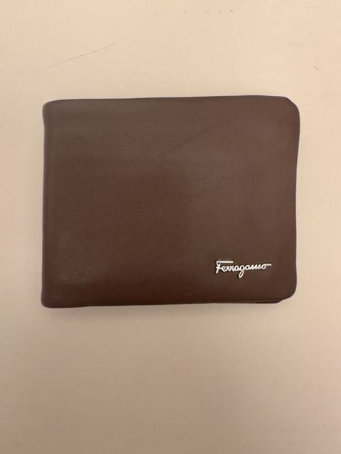 Salvatore Ferragamo kişi pul kisəsi – qəhvəyi dəri - Material: yumşaq — Bakı