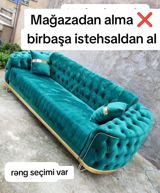 Divan, Qonaq otağı üçün, Vеlur parça — Jale_Mebel — Мебель