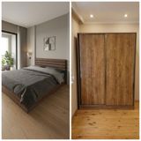 Taxt ve dolab satilir. *Qiymeti 380 Azn.* Taxt bazalidi. Unvan — Furniture