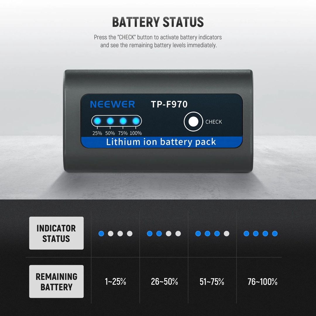 Neewer NP-F970 7800 mAh ikili batareya — Elektronika, Bakı (8)