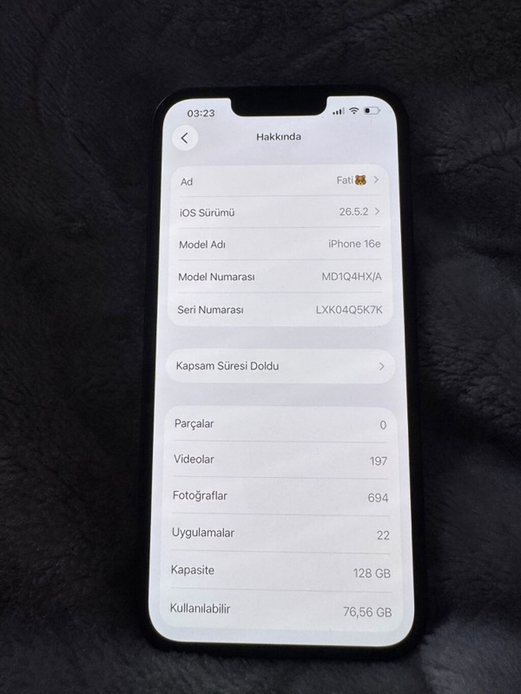 IPhone 16e, 128 GB, Qara, Face ID — Apple iPhone, Masazır (3)