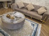 💫Divan + pufik masa *qiymət 450 azn* Divan arxası açılır Ünvan Əhmedli — Mebel