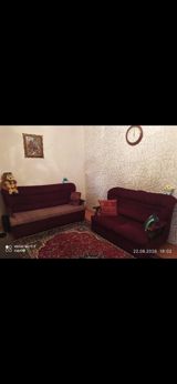 Qonaq otağı üçün 2 ədəd divan dəsti • Rəng: tünd bordo • Komplekt: 1 — Mebel