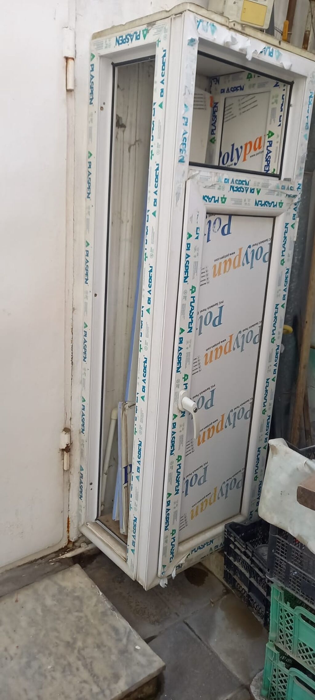 İşlənmiş Plastik qapı Çərçivə ilə, Zəmanətli, Ünvandan götürmə