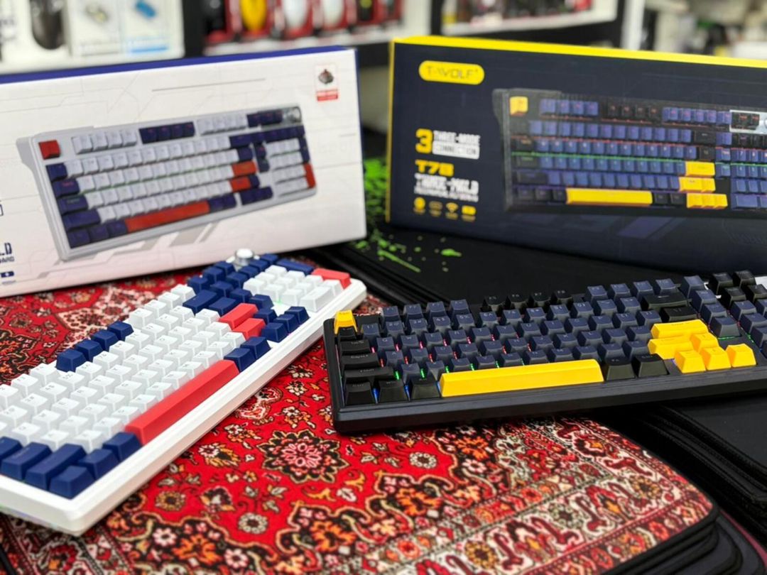 T-Wolf T78 Mexaniki Klavyatura ( Wifi+BT+USB ) — Elektronika, Bakı (9)
