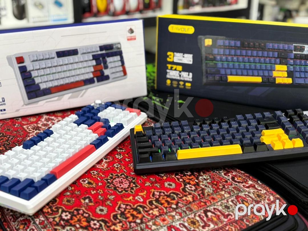 T-Wolf T78 Mexaniki Klavyatura ( Wifi+BT+USB ) — Elektronika, Bakı (9)