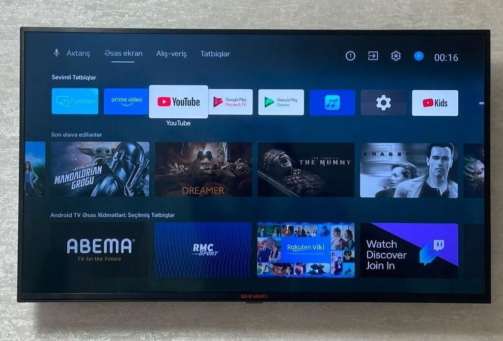 Tv satilir 350 azn. 109 ekran. Smartdir. (internet var.)Cox yaxsi — Televizorlar, Bakı