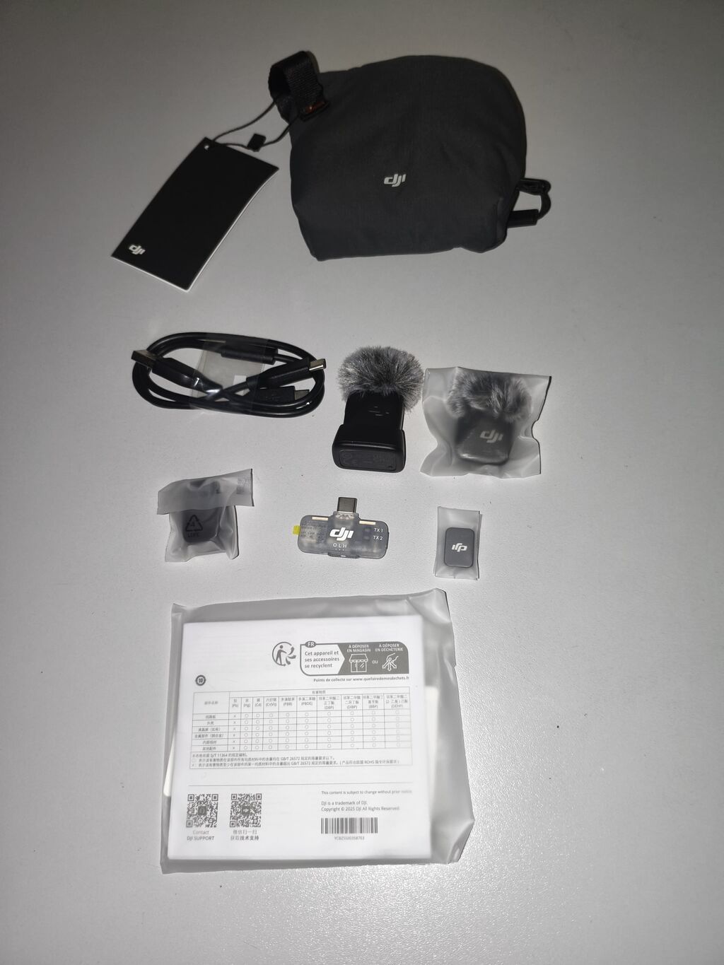 DJI Mic (USB‑C mobil qəbuledici ilə) – simsiz mikrofon sistemi — Elektronika, Bakı