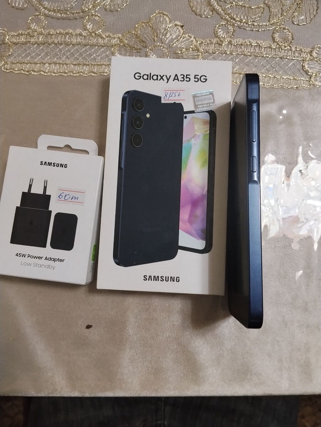 Samsung Galaxy A35 5G, 256 GB, rəng - Mavi, Barmaq izi, İki sim kartlı, Face ID — Samsung, Mingəçevir (3)