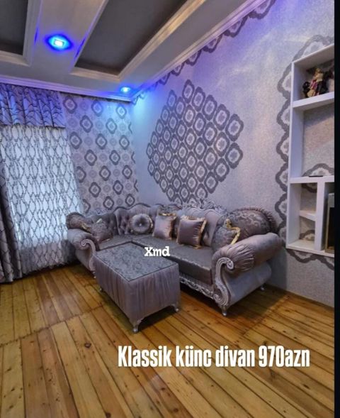 Klassik künc divan – 970 AZN - Stil: Klassik, zərif dekorativ oyma və — Xırdalan