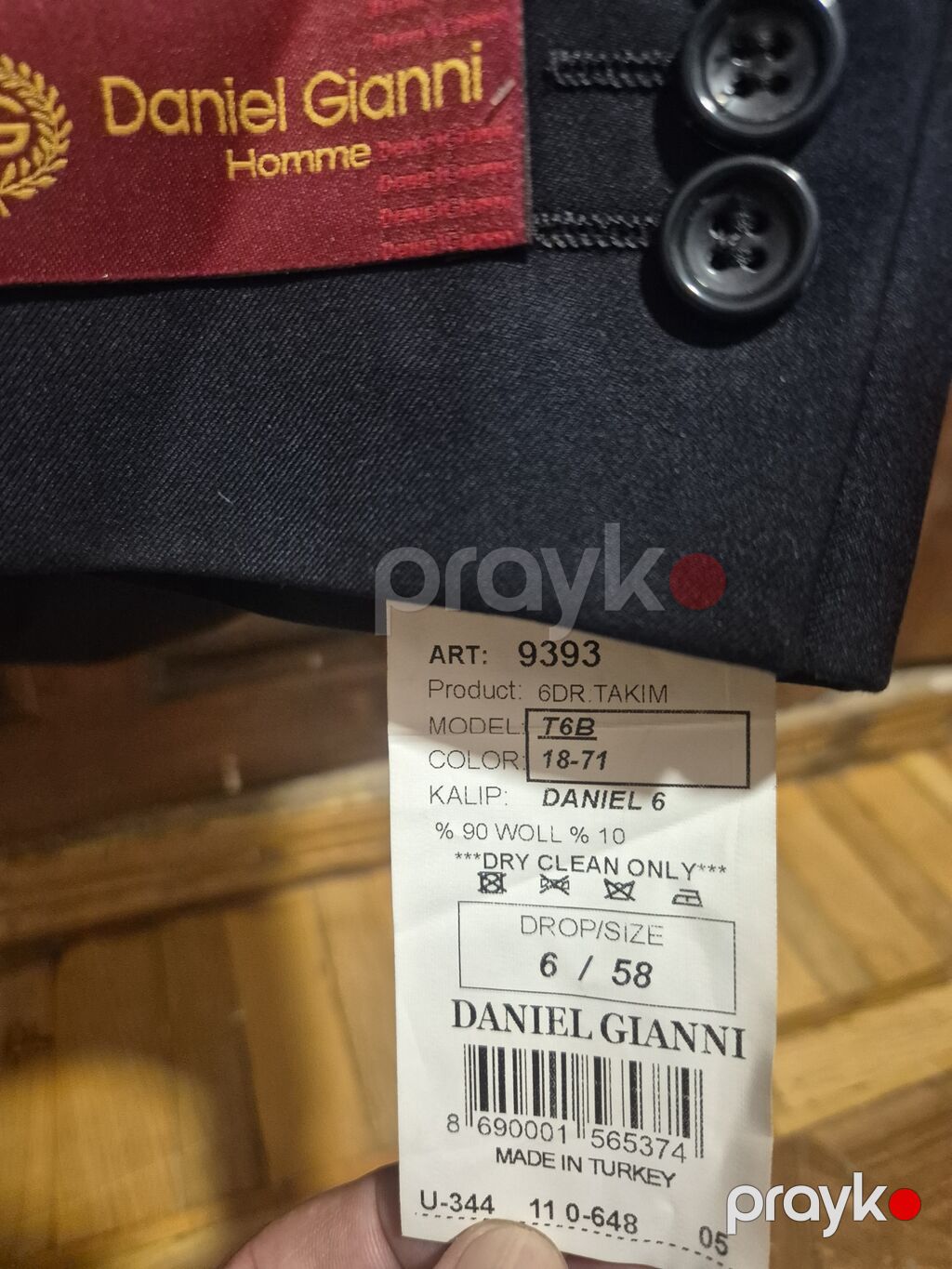 Daniel Gianni Homme kişi kostyumu – Made in Turkey - Model: T6B — Şəxsi əşyalar, Bakı (3)