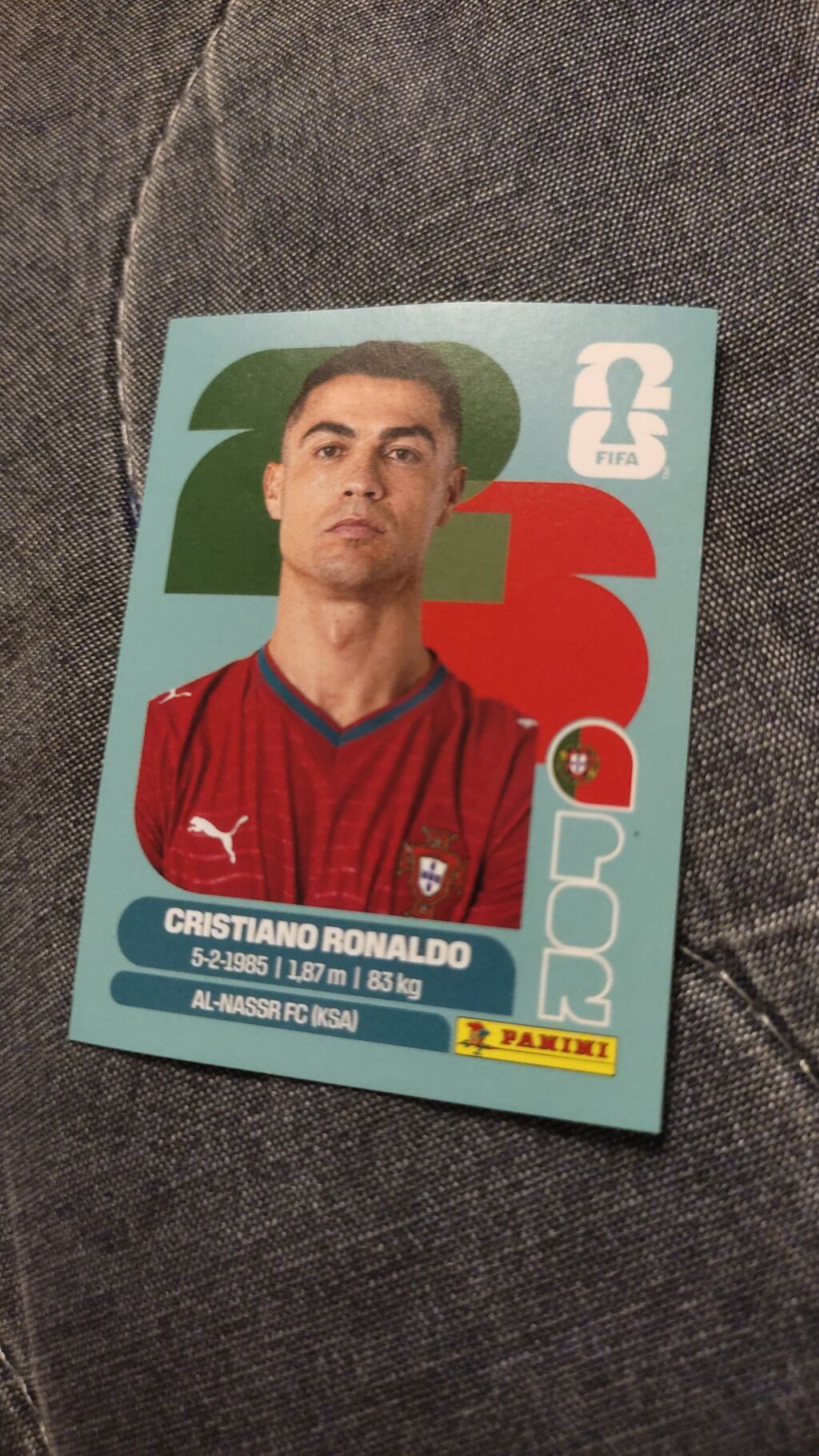 Panini futbol kolleksiya stiker/kartricası – Cristiano Ronaldo - — Mallar, Bakı
