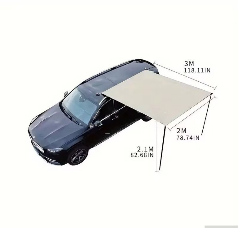 Avtomobil üçün Portativ Tent Markiza — Avto (3)